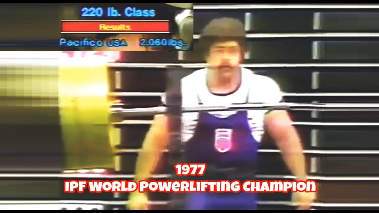 Larry Pacifico IPF World Powerlifting Champion (-100 kg) 1977-11-03 Perth Austrail&euml;