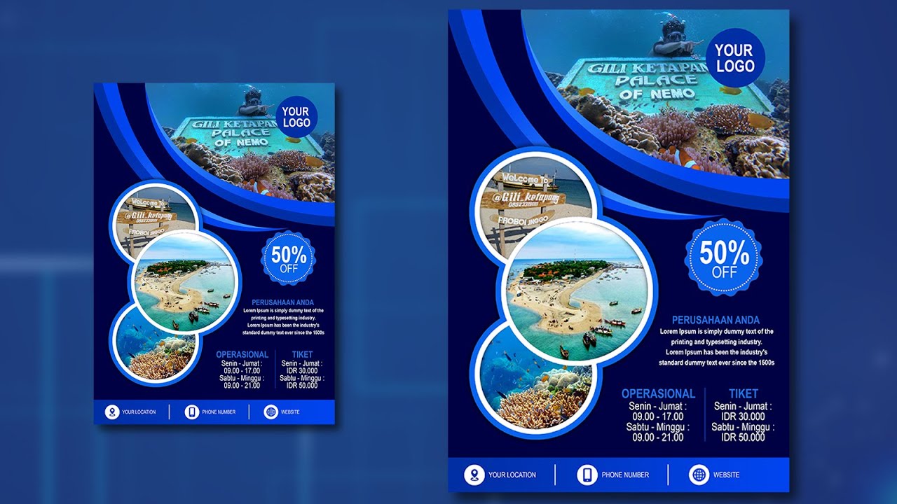 Membuat Desain Flyer dengan Adobe Photoshop CS6 - Tutorial Photoshop