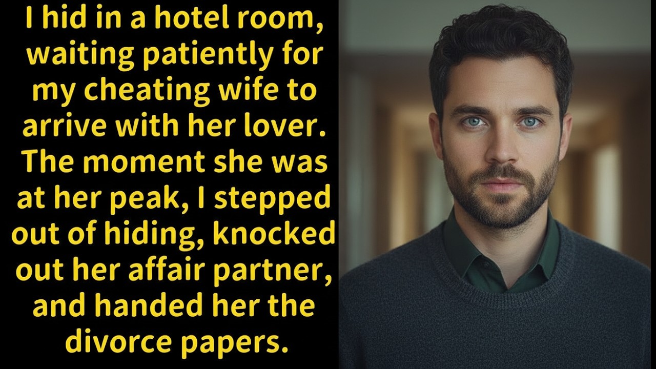 I Waited in the Hotel Room for My Cheating Wife and Her Lover—What Happened Changed Everything.