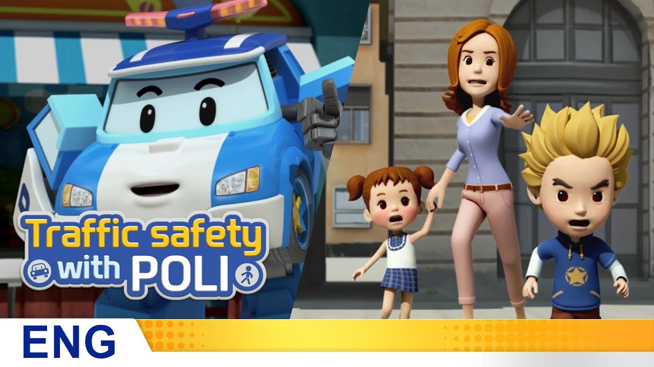 Traffic safety with POLI | #01.Jaywalking is dangerous!