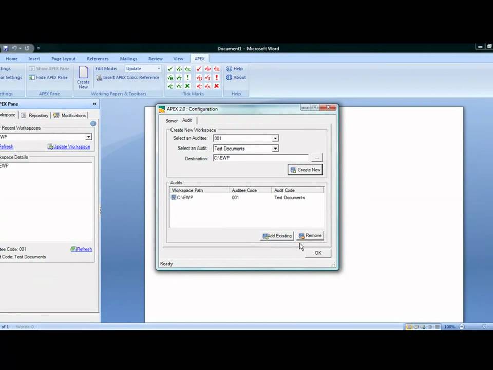 Audit Management - Managing Auditee Database using APEX