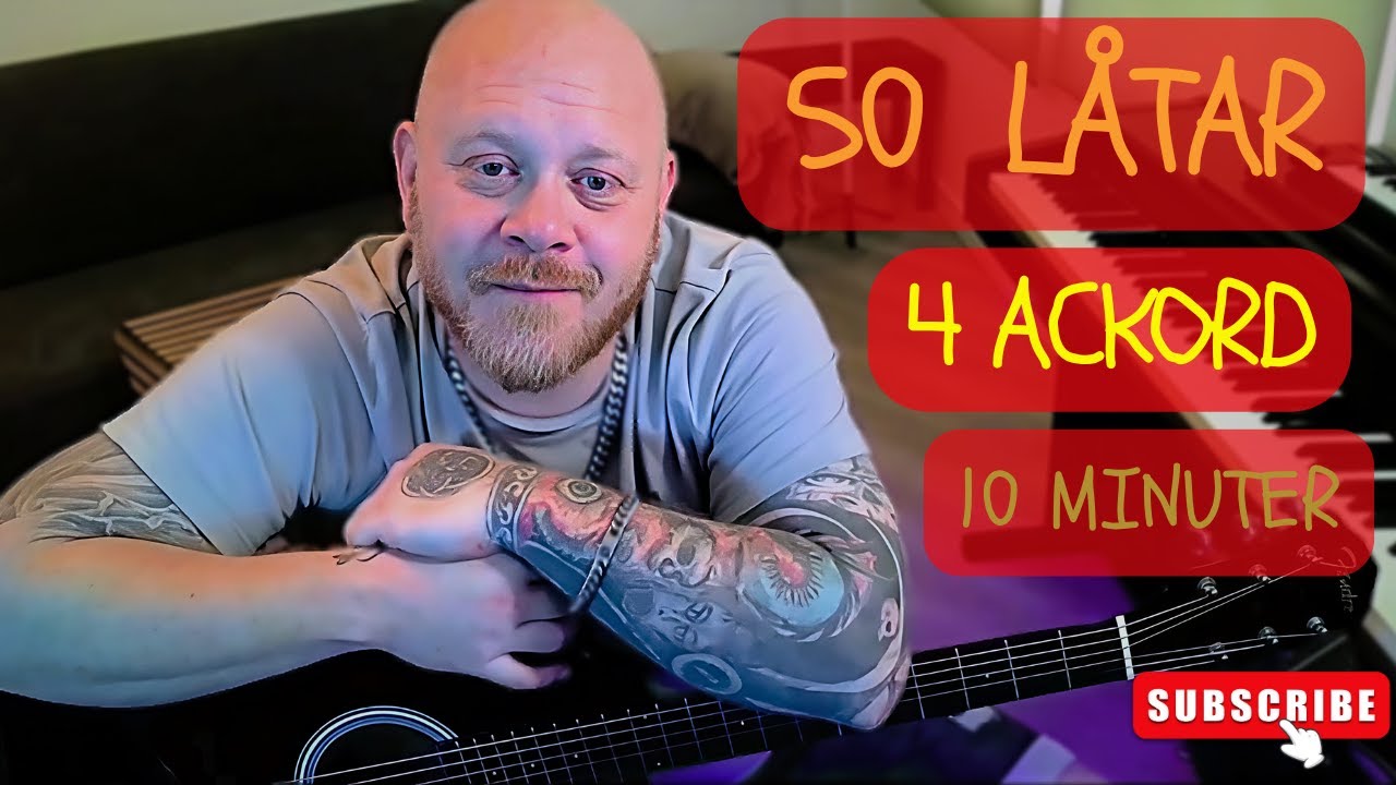 Så här spelar du alla låtar – med bara 4 ackord! | How to play every song with just 4 chords 😱