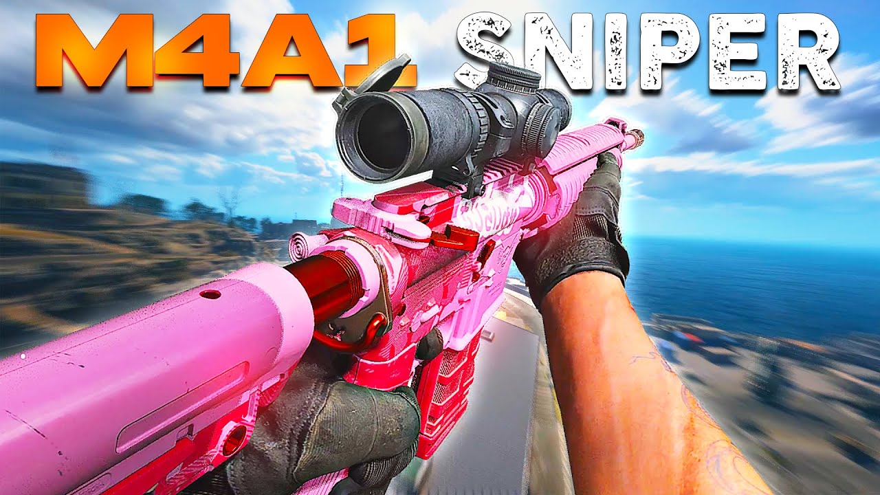 Sniping with The 10 Round M4A1 Class - Rebirth Island Warzone
