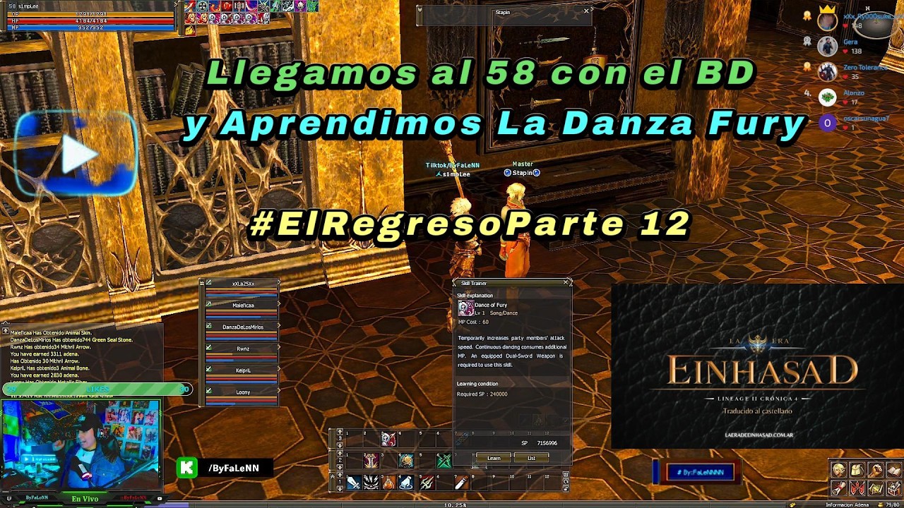 🔴[L2LaEradeEinhasad x5 ] Nocturna de locos! + lo que salga! #l2 #lineage2 #mmorpg #c4 - 09/03/2026