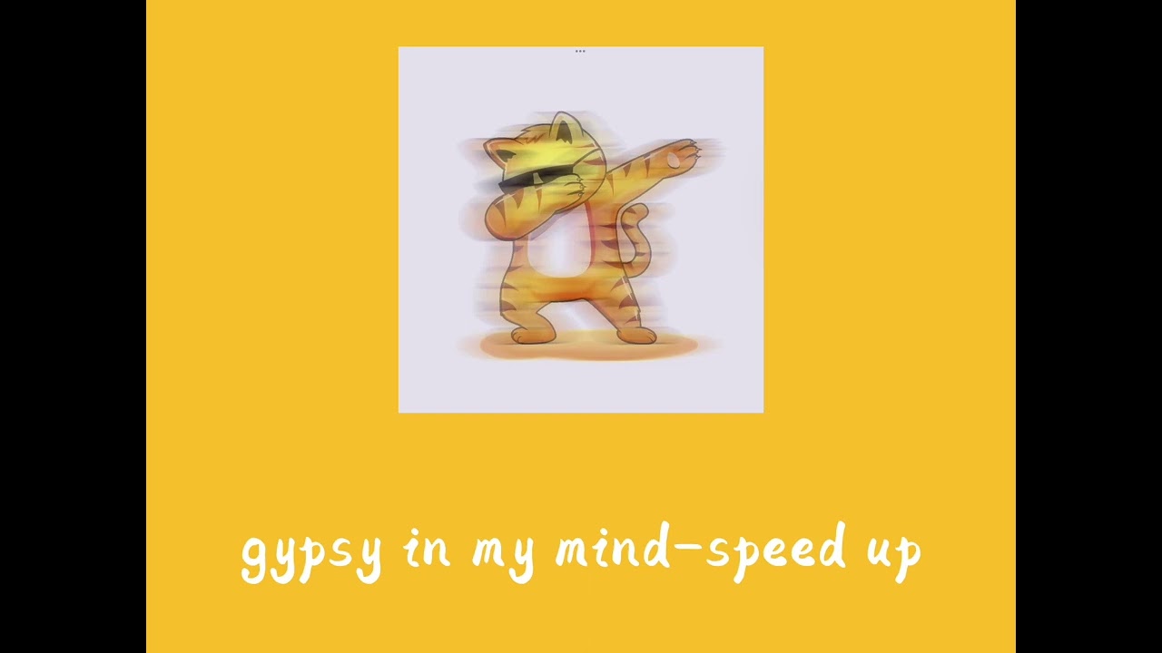 gypsy in my mind-speed up (sad cat dance meme) #music