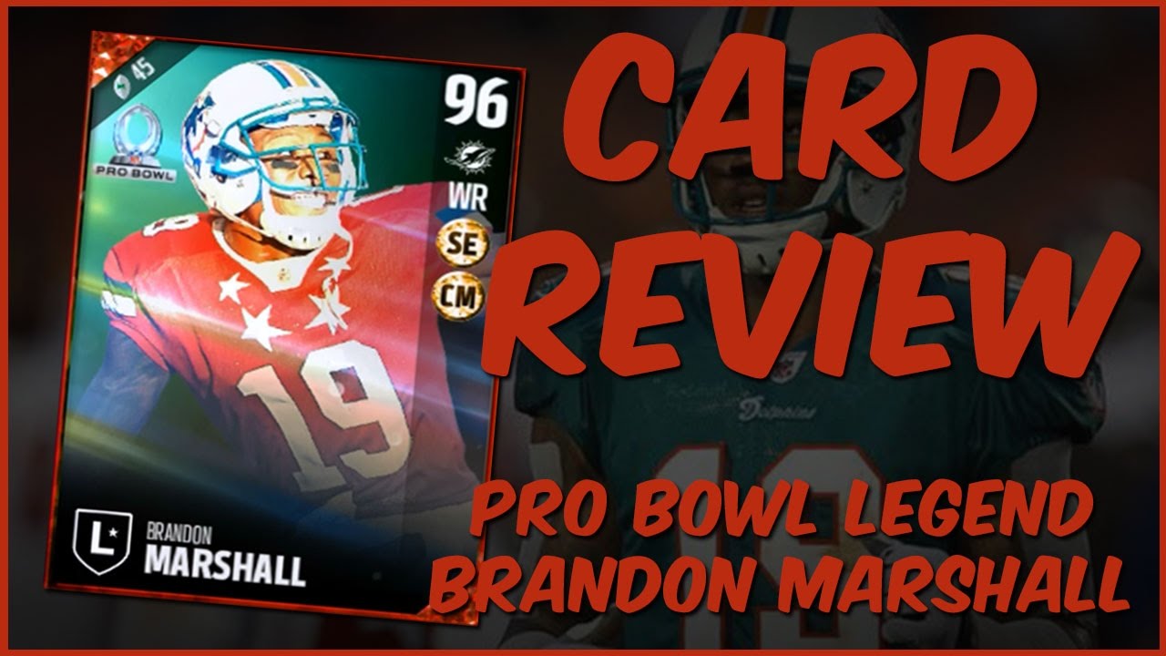 MUT 17 Card Review | Pro Bowl Legend Brandon Marshall Gameplay + Card Review