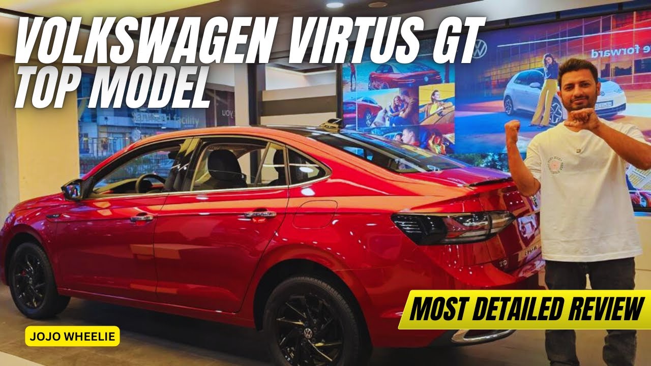 Volkswagen Virtus GT Top Model Most Detailed Walkaround | German sedan for car lover | jojo wheelie
