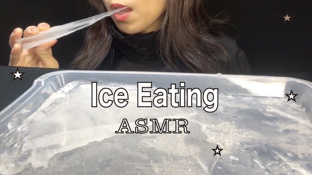 【ASMR】Plate ice  ☆ ICE EATING SOUNDS