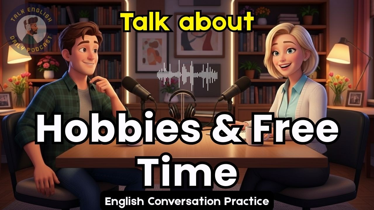 Talking About Hobbies & Free Time | REAL Beginner Podcast Conversation Alan & Kate