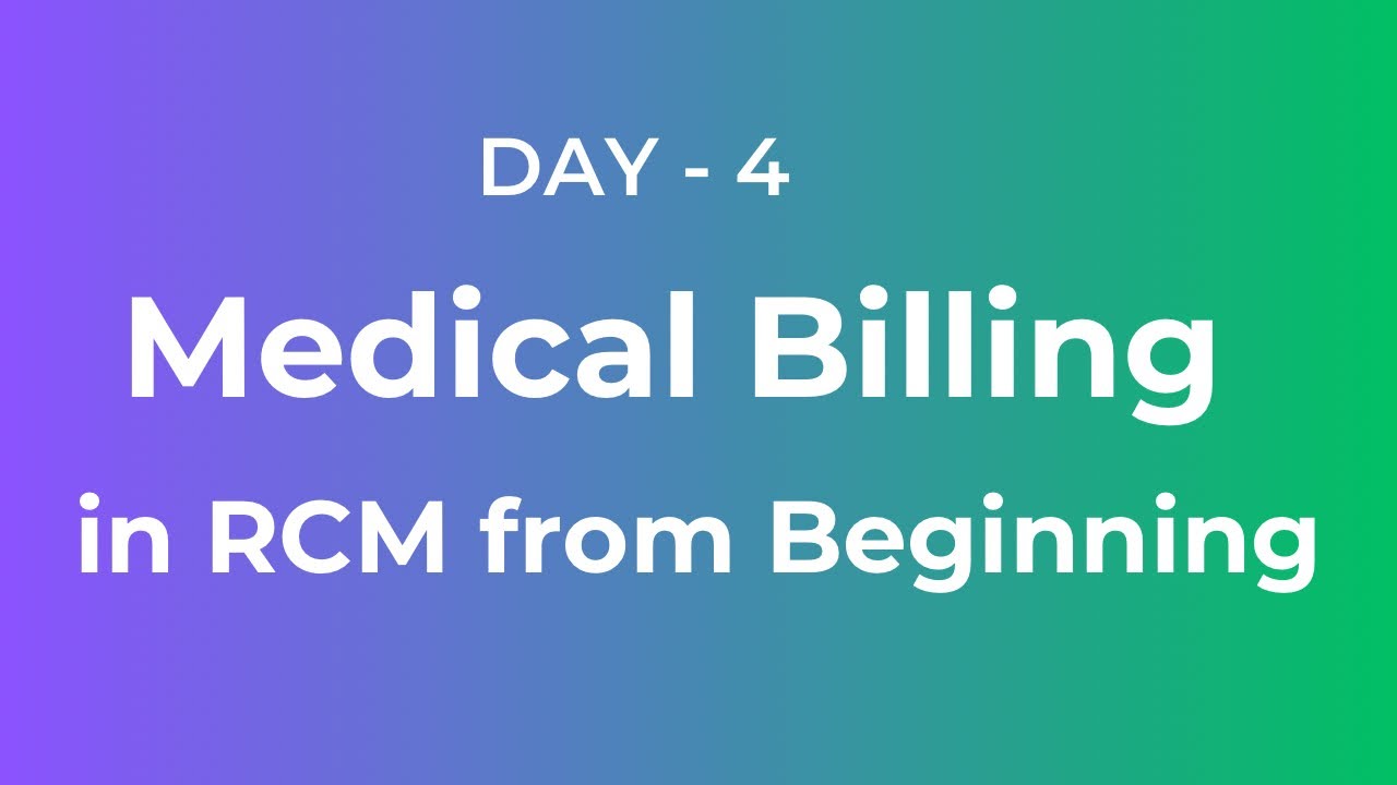 Day - 4 Medical billing training, insurance accepted, Denials, claim follow up #rcm #medicalbilling