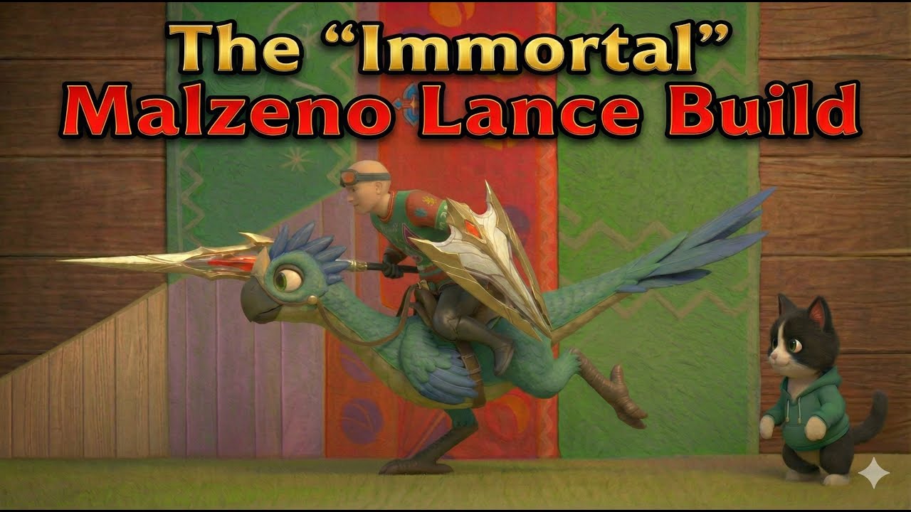 MH Now: The "Immortal" Malzeno Lance Build (Infinite Life Steal)
