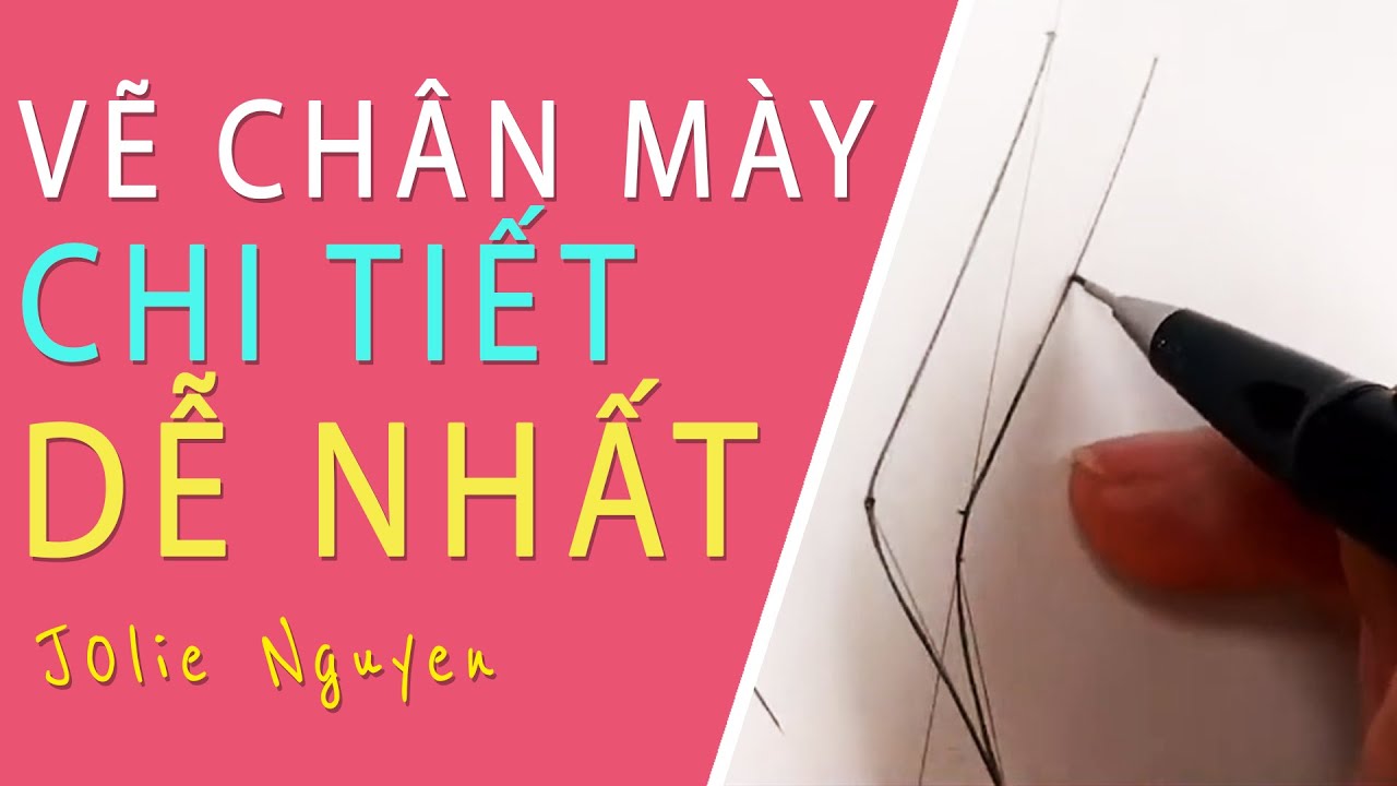 [HỌC PHUN XĂM] Vẽ chân mày phun xăm trên giấy dễ nhất - Jolie Nguyen