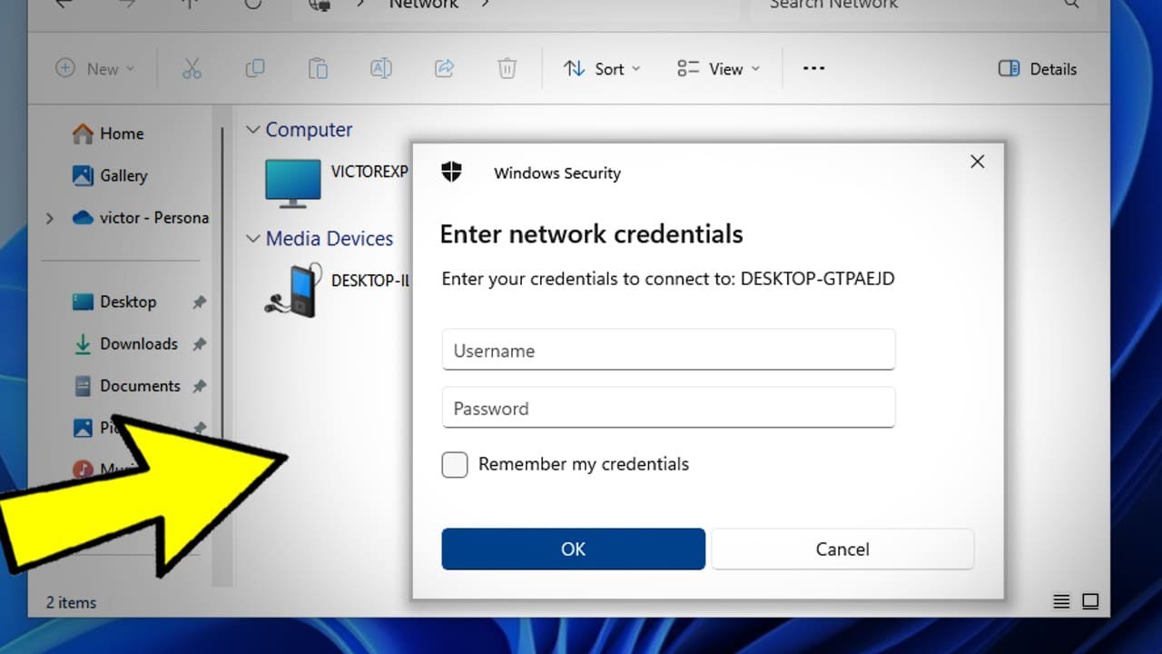 Fix Enter Network Credentials File Sharing in Windows 11 / 10 / 8 / 7 - How To Bypass Password ✅