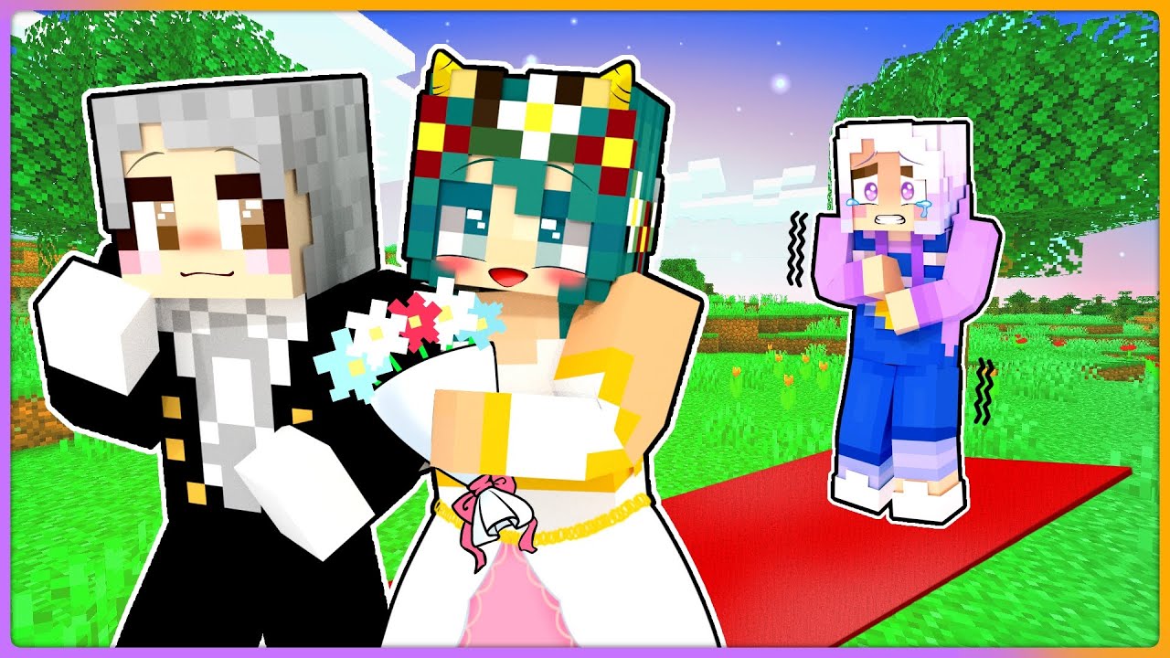 大事なトモダチが別の女の子と結婚してしまうマインクラフト！ライ子とぱちしゅうが一緒になった！？【 マイクラ / まいくら / Minecraft 】