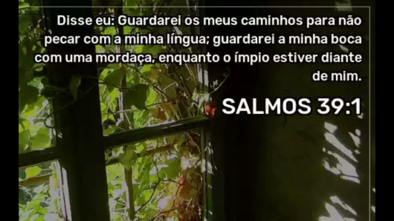 Salmo 39 - Não pecarei em palavras