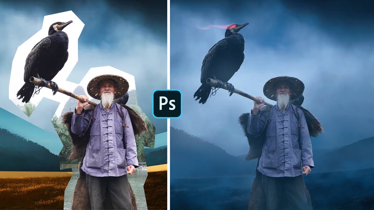 Blending 3 Stock Image to Create Photoshop Art (Speed Art)