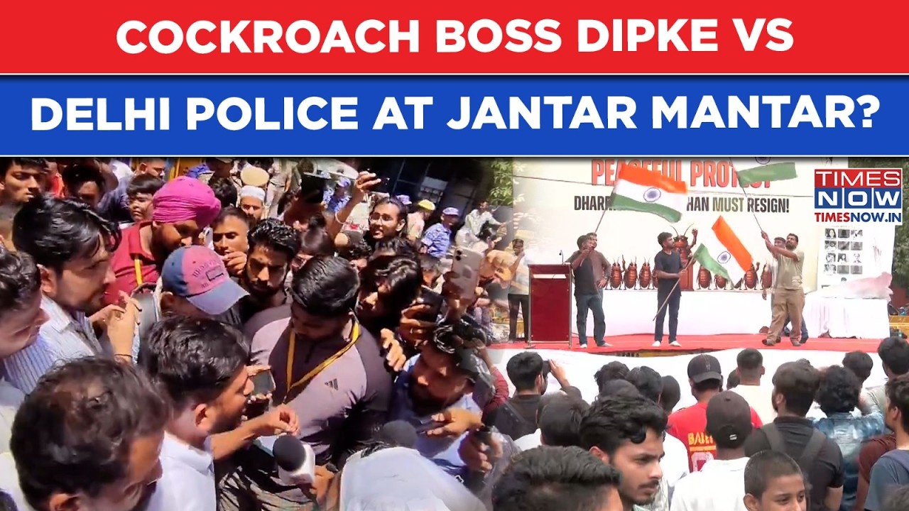 Cockroach Janta Party Boss Dipke Vs Delhi Police At Jantar Mantar, War Of Words Begins, What's Next?