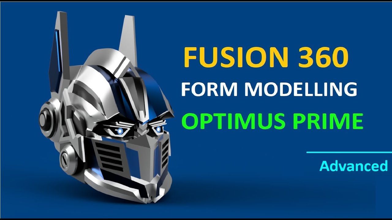 Fusion360 Optimus Prime head Modelling, Form -(Crease,Trim,Patch tools) Advanced CAD