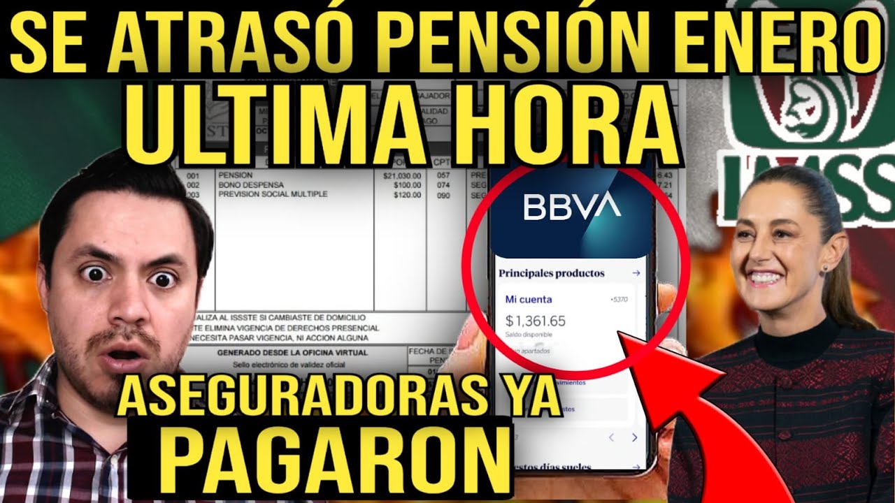 PENSION IMSS PAGO SE ATRASA EN BBVA😱SANTANDER ADELANT&Oacute; PENSI&Oacute;N DE ENERO💰LLAMADAS FALSAS PENSIONADOS🤯