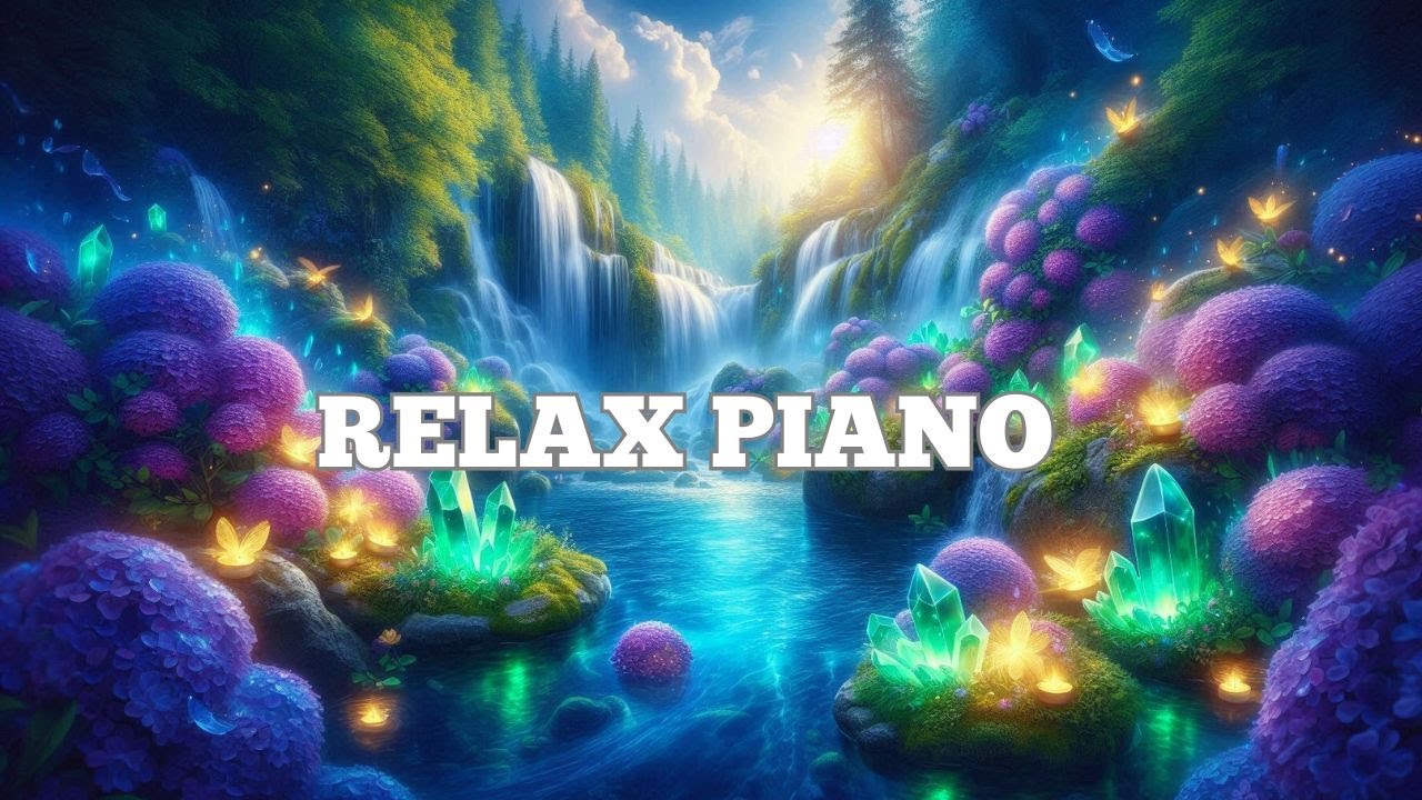 Relaxing Piano Music with Waterfall Sounds for Meditation Total Relaxation and Wellbeing