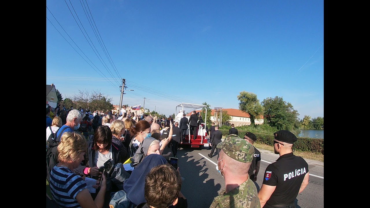 Sv. Otec František zblízka (Šaštín, 15.9.2021)