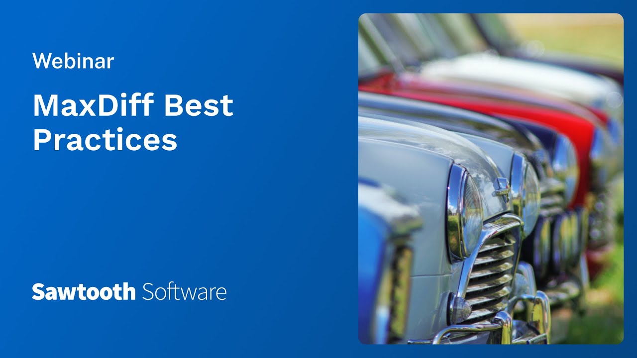 MaxDiff Best Practices