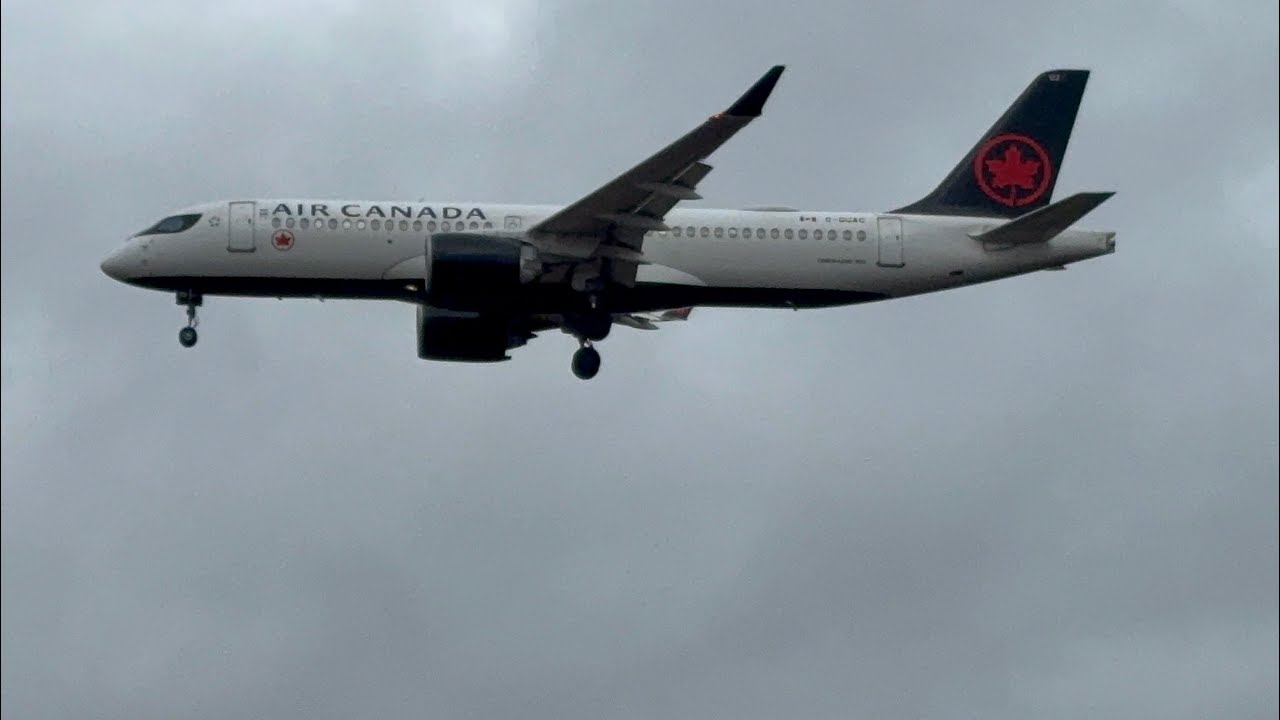 Air Canada Airbus A220-300 Landing at St. John's International Airport (YYT/CYYT)