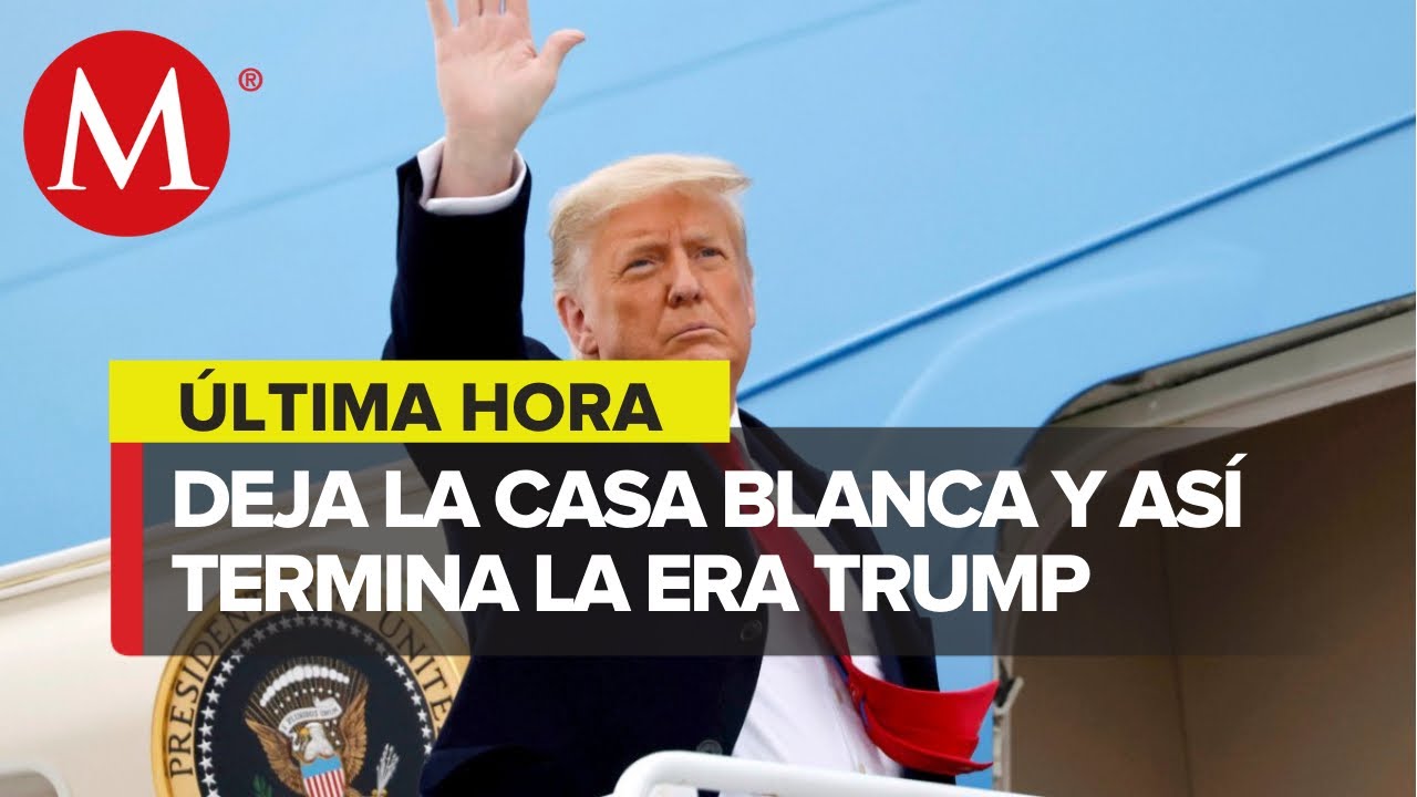 Donald Trump abandona la Casa Blanca