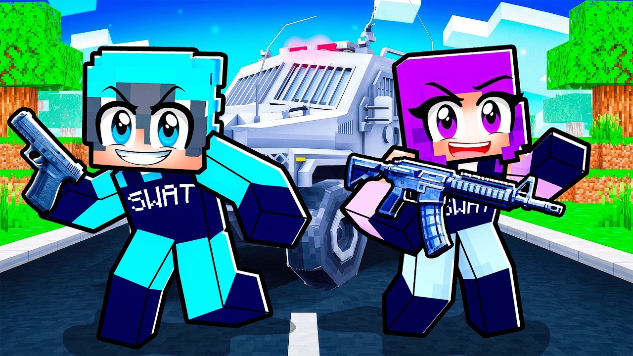 Moni ve Lia Polis Oldu - Minecraft