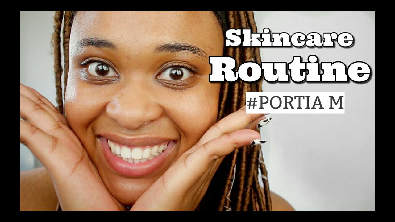 How to GET CLEAR SKIN with Portia M #Skincare Routine (*Realistic Results*)//South African Youtuber