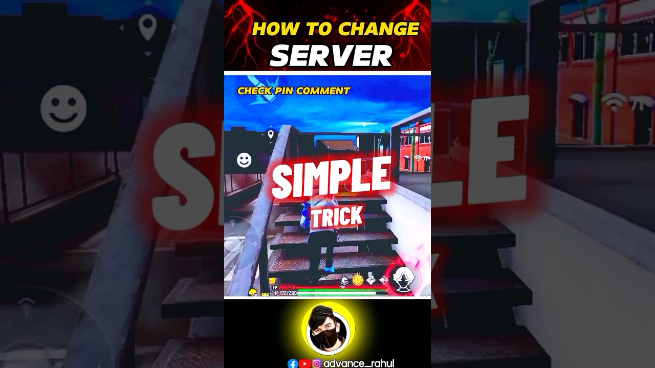 How to change server in free fire 🔥 || Server kaise change kare ff || #shorts #freefireshorts