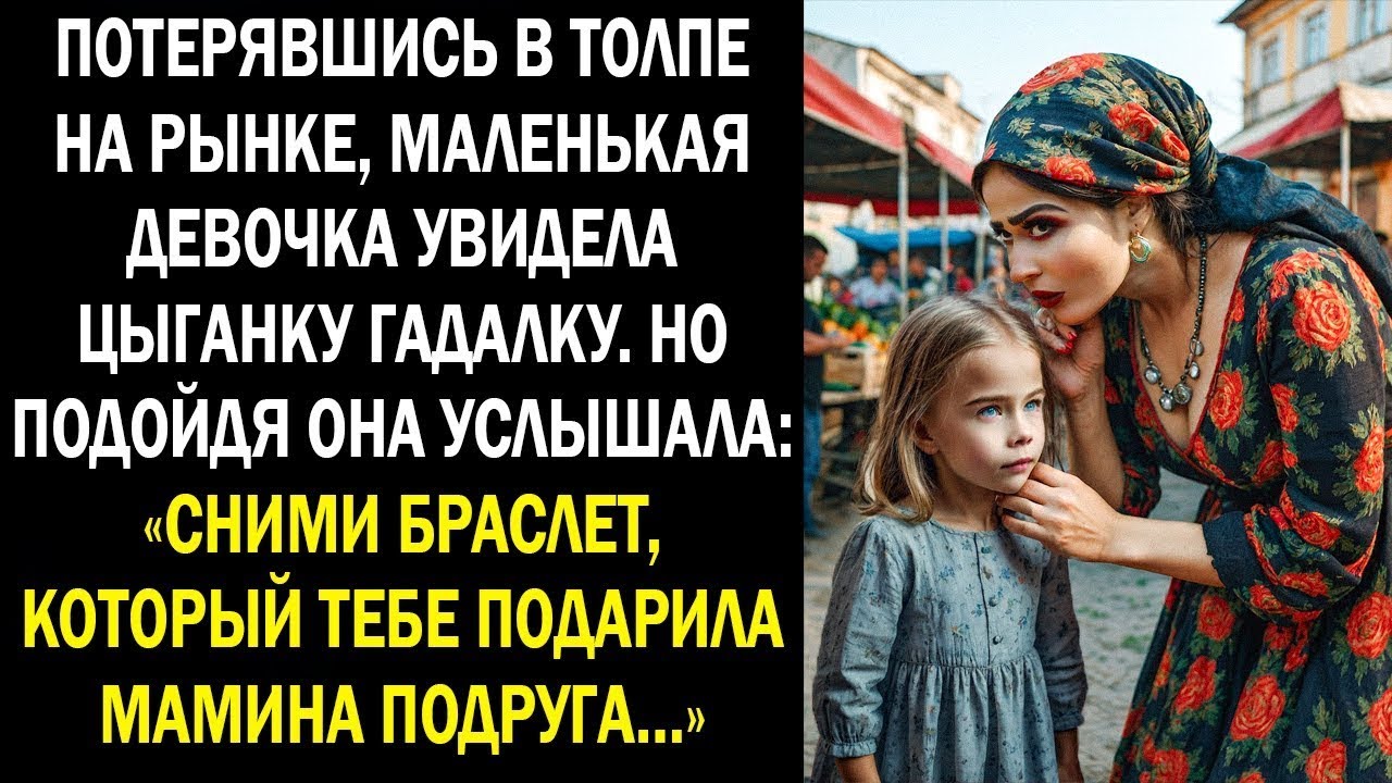 Потерявшись на рынке, девочка подошла к цыганке-гадалке и услышала страшные слова