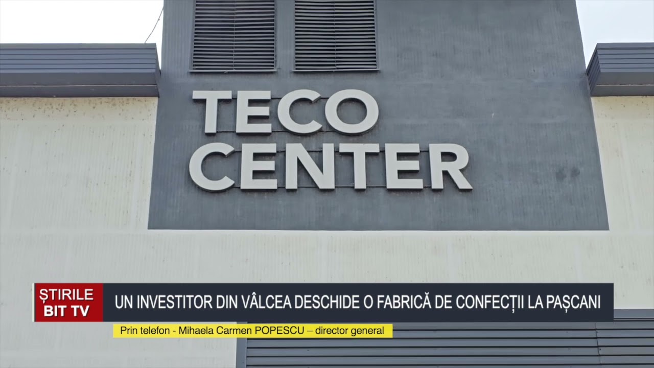 ȘTIRILE BIT TV - UN INVESTITOR DIN VÂLCEA DESCHIDE O FABRICĂ DE CONFECȚII LA PAȘCANI