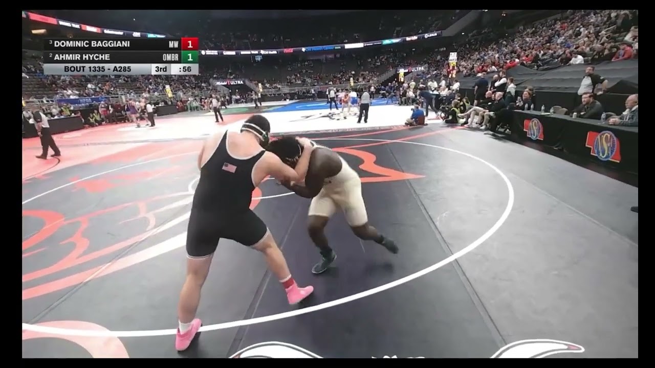 2026 Nebraska High School Wrestling Class A Hwt, Dom Baggiani, Mill West vs Amir Hyche, Omaha Bryan