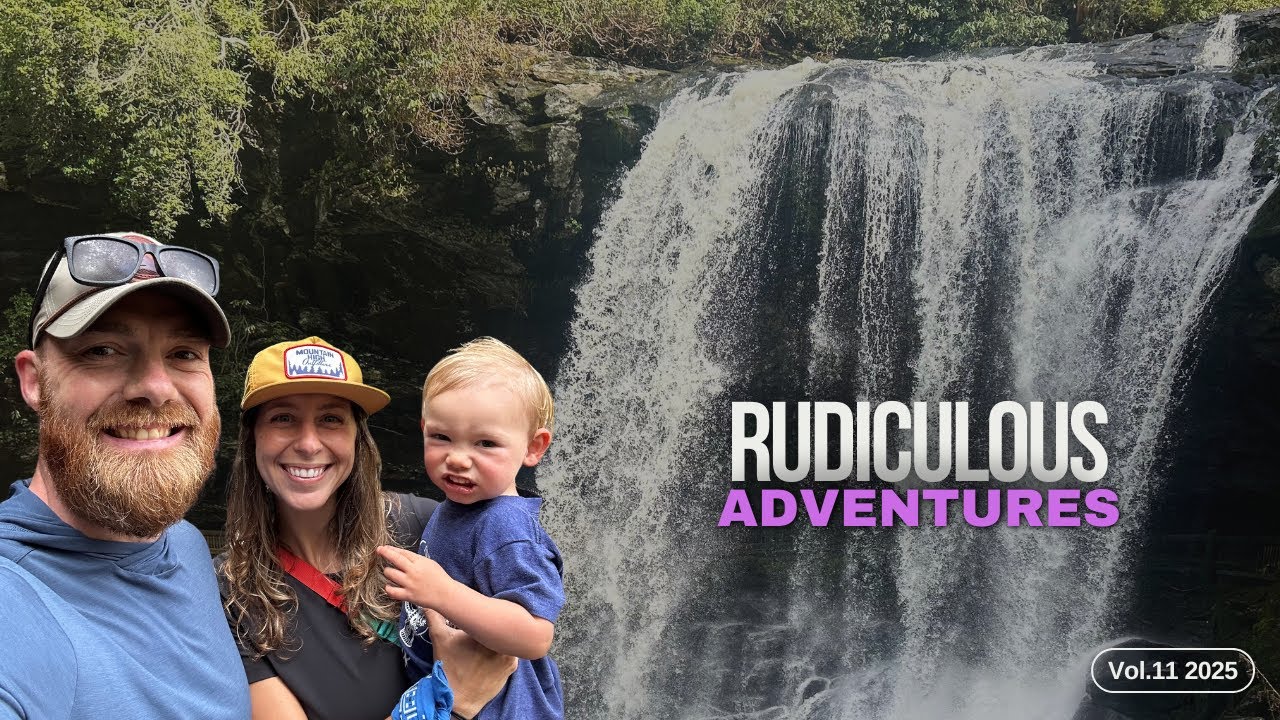 Family Camping in the NC Mountains | Hiking Dry Falls & Ranger Falls | Rudiculous Adventures