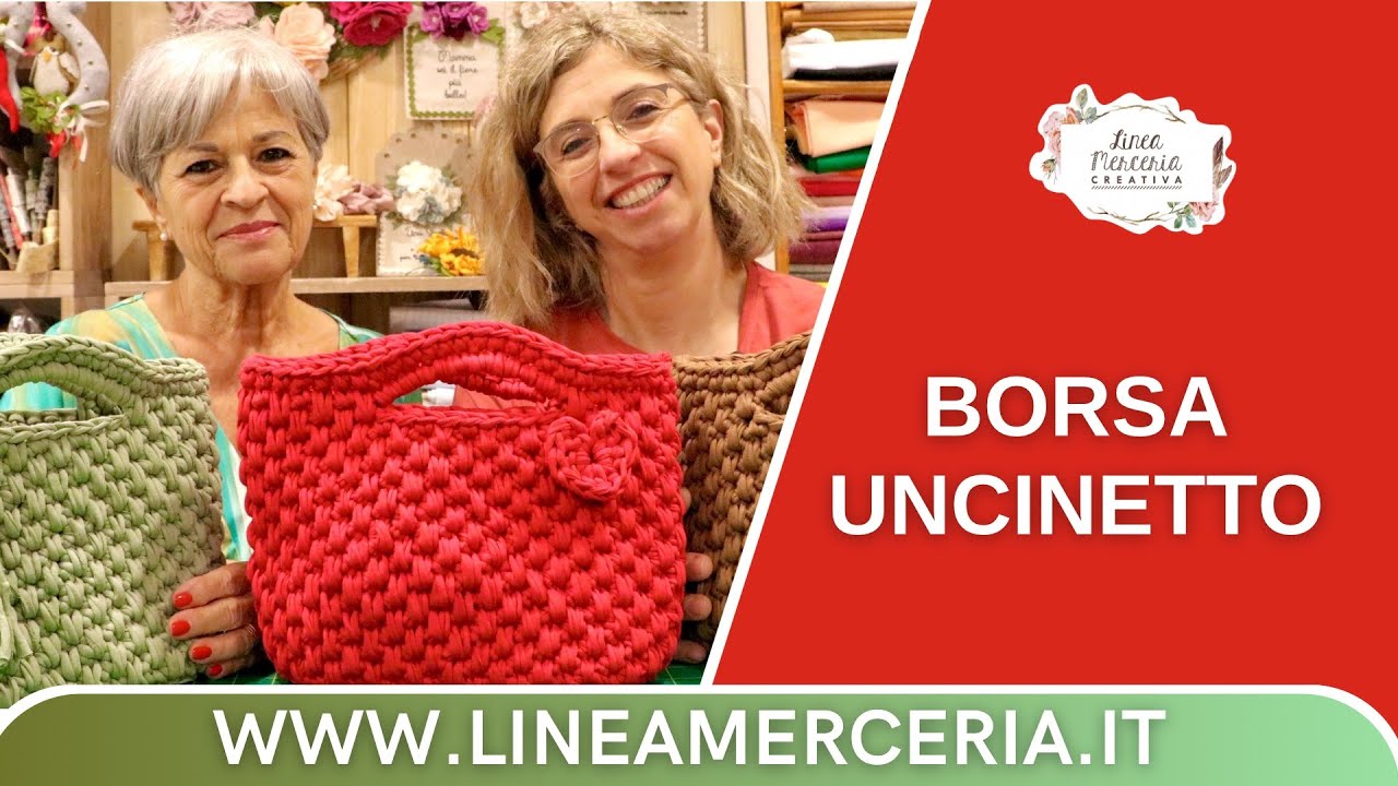 Realizzare borsa con l'uncinetto Linea Merceria Creativa tutorial crochet