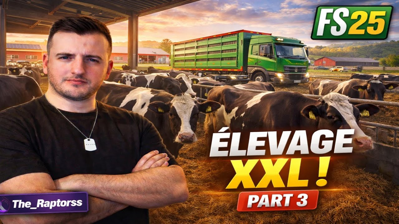 🐄 Farming Simulator 25 #2 – ÉLEVAGE XXL, on voit GRAND !