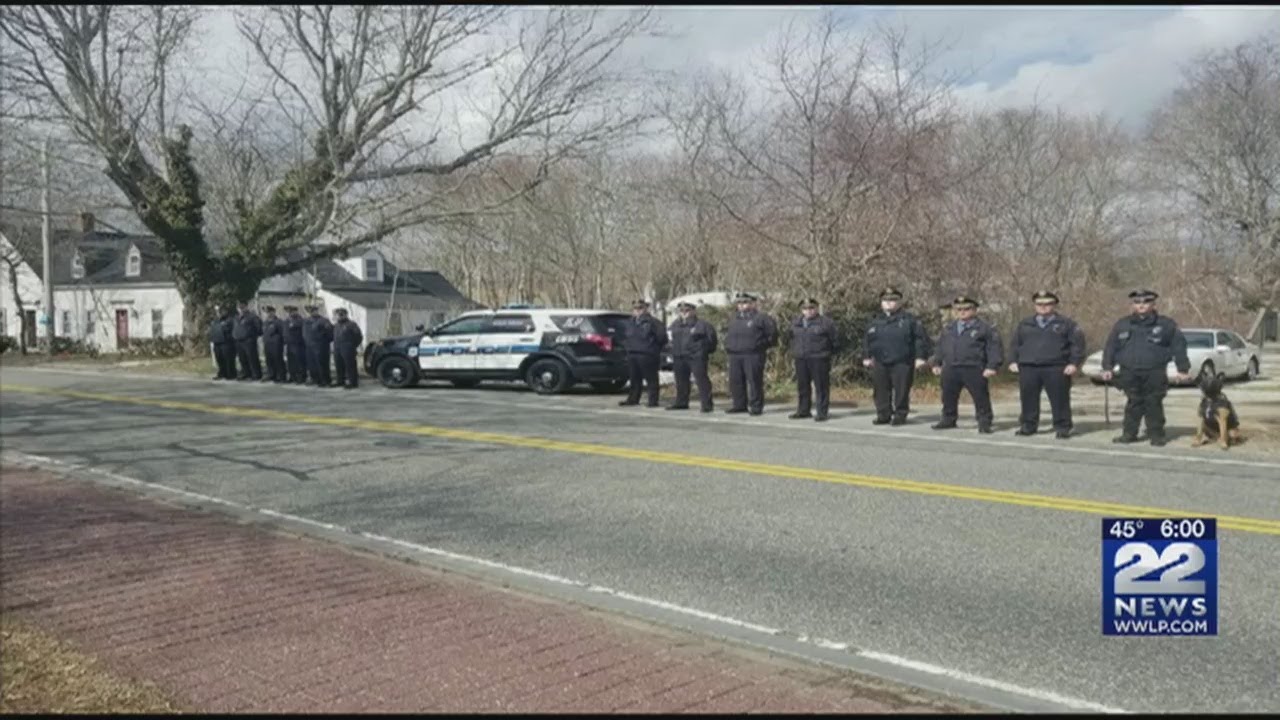 Procession held for fallen Yarmouth Police K9 Officer Sean Gannon