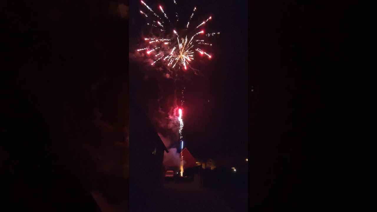 Feux d'artifice amateur nouvel an 2020