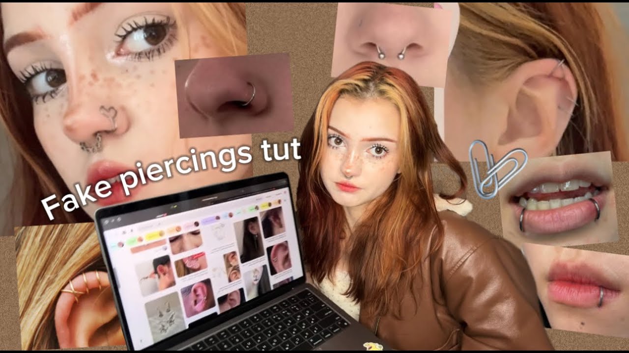 Making fake piercings with paperclips✧˖°/6 tutorials