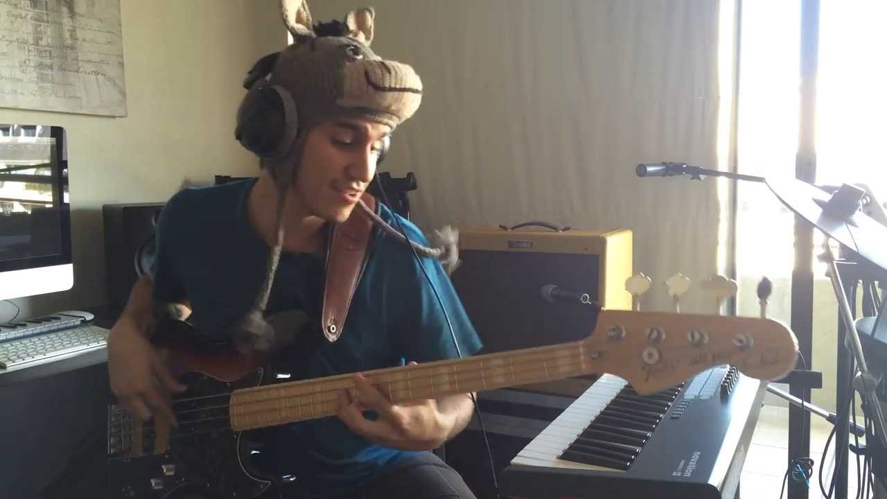 Pharrel Williams - Happy [Bass cover + Drum cover / solo]