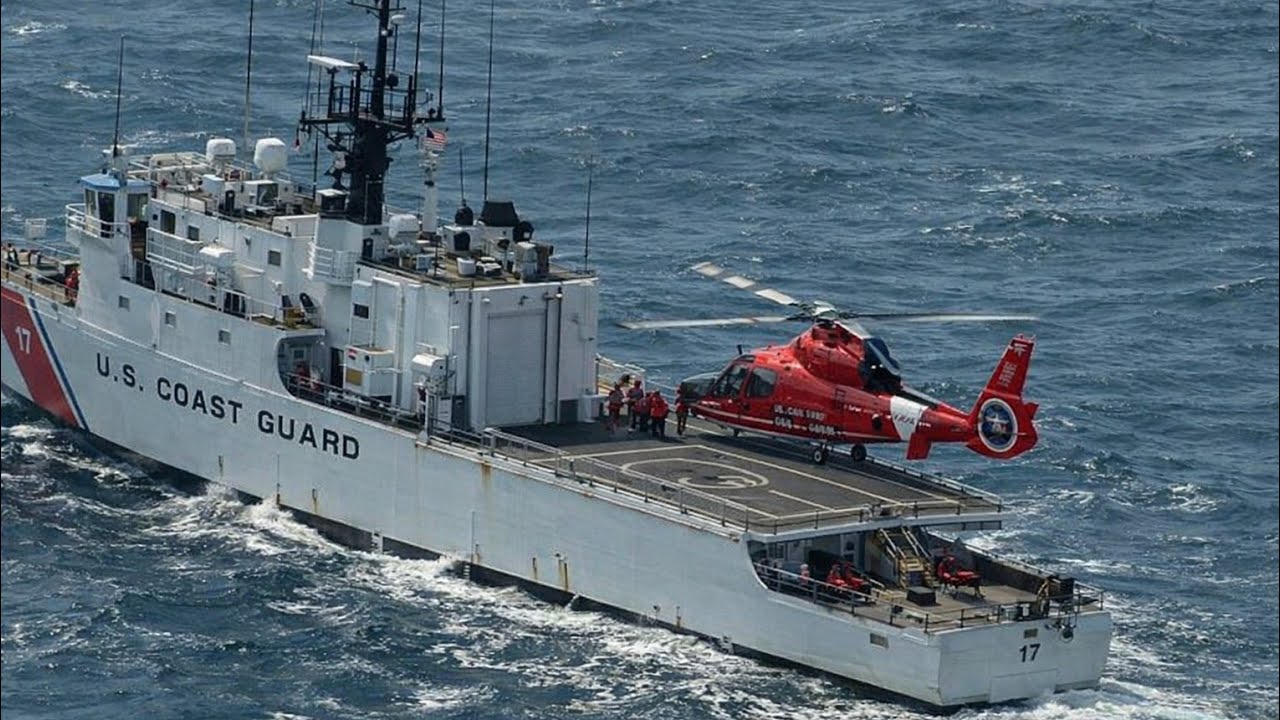 the Middle of the Ocean! MH-65 Dolphin Helicopter Evacuates Crew 100 Miles Off Kauai