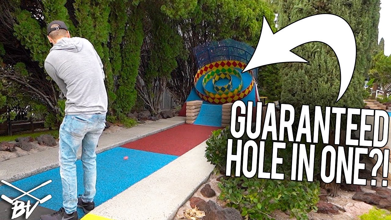 DOING THIS IS A GUARANTEED MINI GOLF HOLE IN ONE!