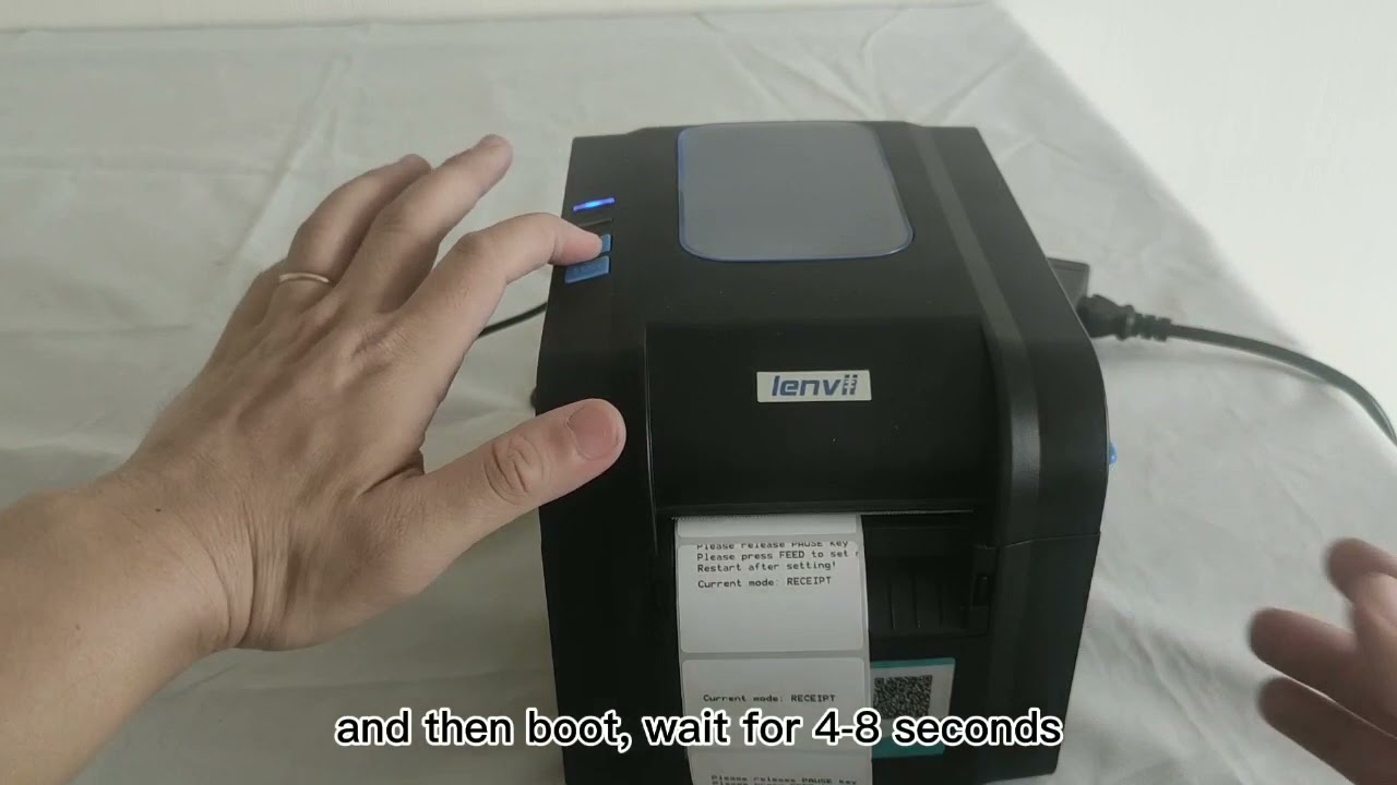LENVII 370B Dual-Purpose Printer Set to Receipt Mode（370B打印机设置票据打印机）