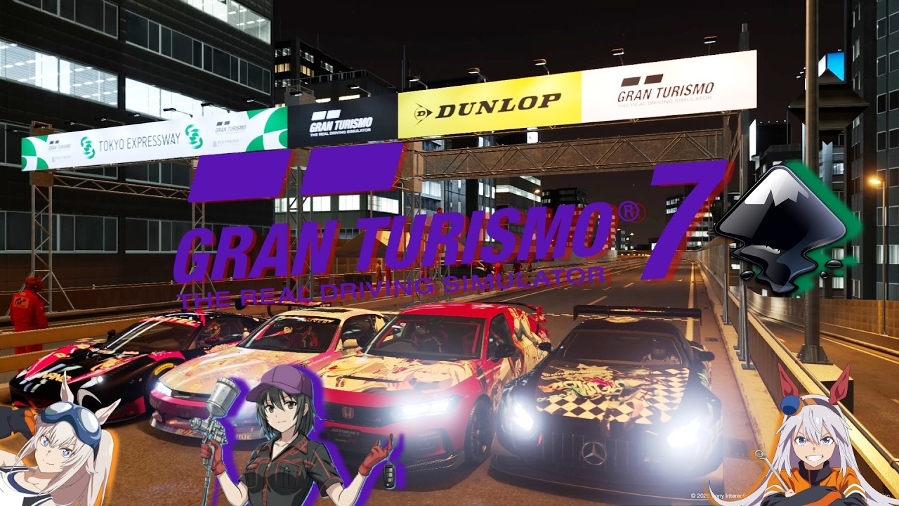 PSのシェアプレイで痛車をリアルタイムで作ってるところ見せてもらった！（タイムアタック）