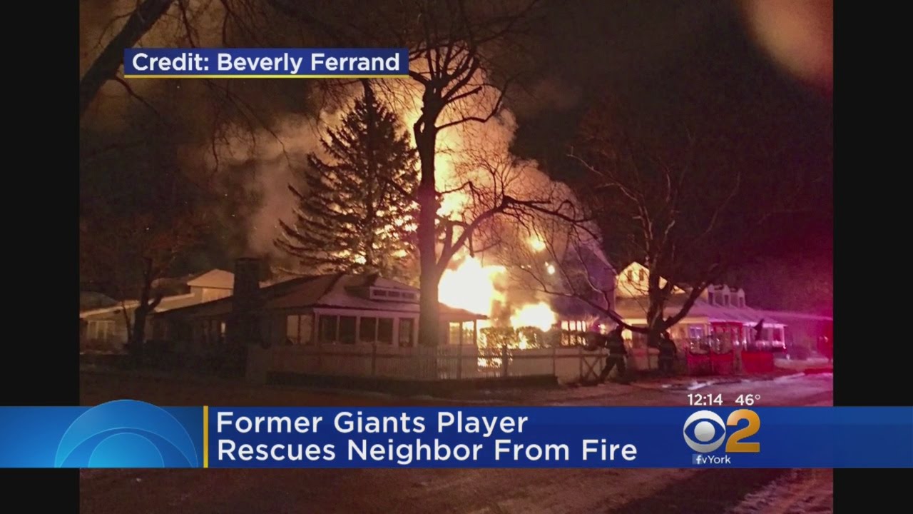 Former Giants Player Rescues Neighbor From Fire