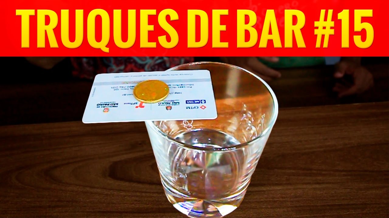 Truques de Bar #15 - Moeda no cartão