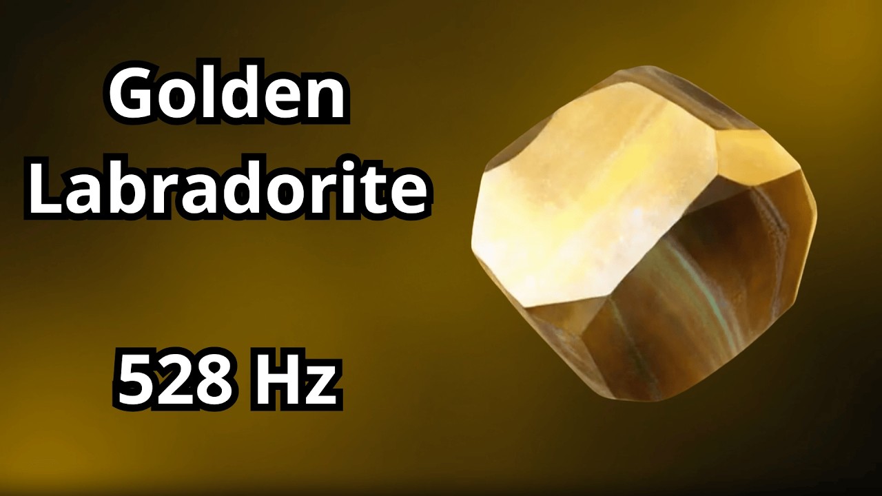 Golden Labradorite - 528 Hz Solar Plexus Healing ☀️ | Morning Energy Activation Crystal Music 💎