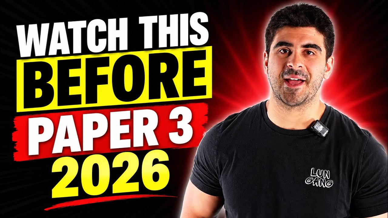 Watch this before A-level Maths Paper 3 (2026)