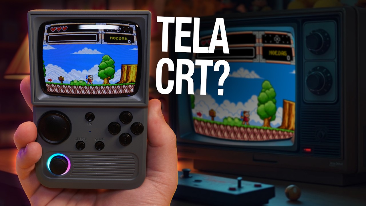 Console com TELA DE TV TUBO CRT?! E barato! | Review do R36T